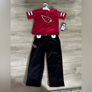 NFL Arizona Cardinals Red and Black Kids Matching Set